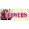 Signmission FLOWERS BANNER SIGN floral flower shop signs florist roses tulips gifts B-120 Flowers - alternate 1